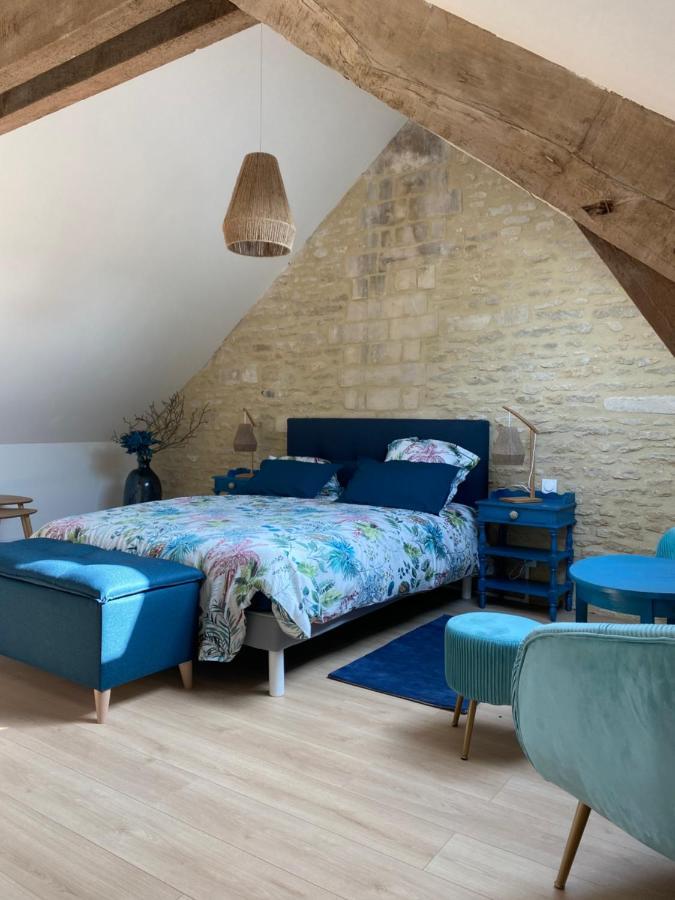 Charmante Maison Du XVIII En Pierre Renovee Colleville-Montgomery المظهر الخارجي الصورة
