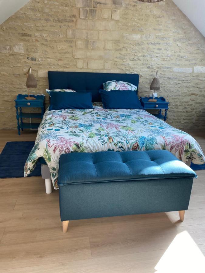 Charmante Maison Du XVIII En Pierre Renovee Colleville-Montgomery المظهر الخارجي الصورة